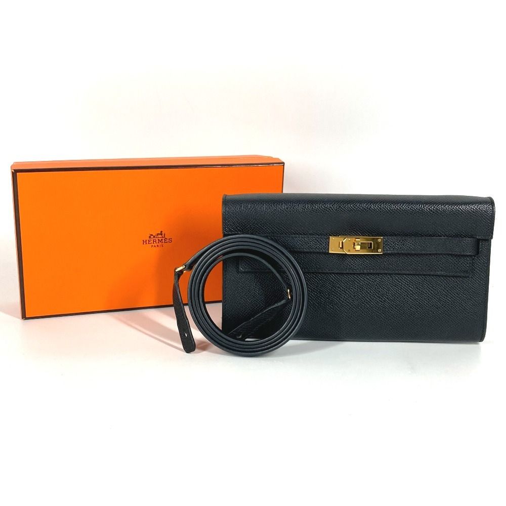 Hermes Long Wallet Kelly to Go Epsom Black — view 2