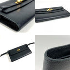 Hermes Long Wallet Kelly to Go Epsom Black — view 7