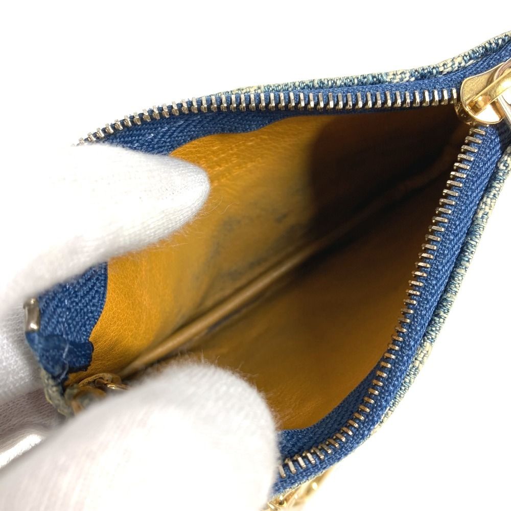 Louis Vuitton Coin Case Pochette Cles Monogram Denim Blue — view 7