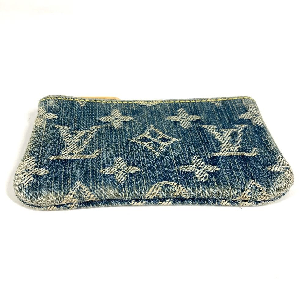 Louis Vuitton Coin Case Pochette Cles Monogram Denim Blue — view 2