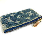 Louis Vuitton Coin Case Pochette Cles Monogram Denim Blue — view 4