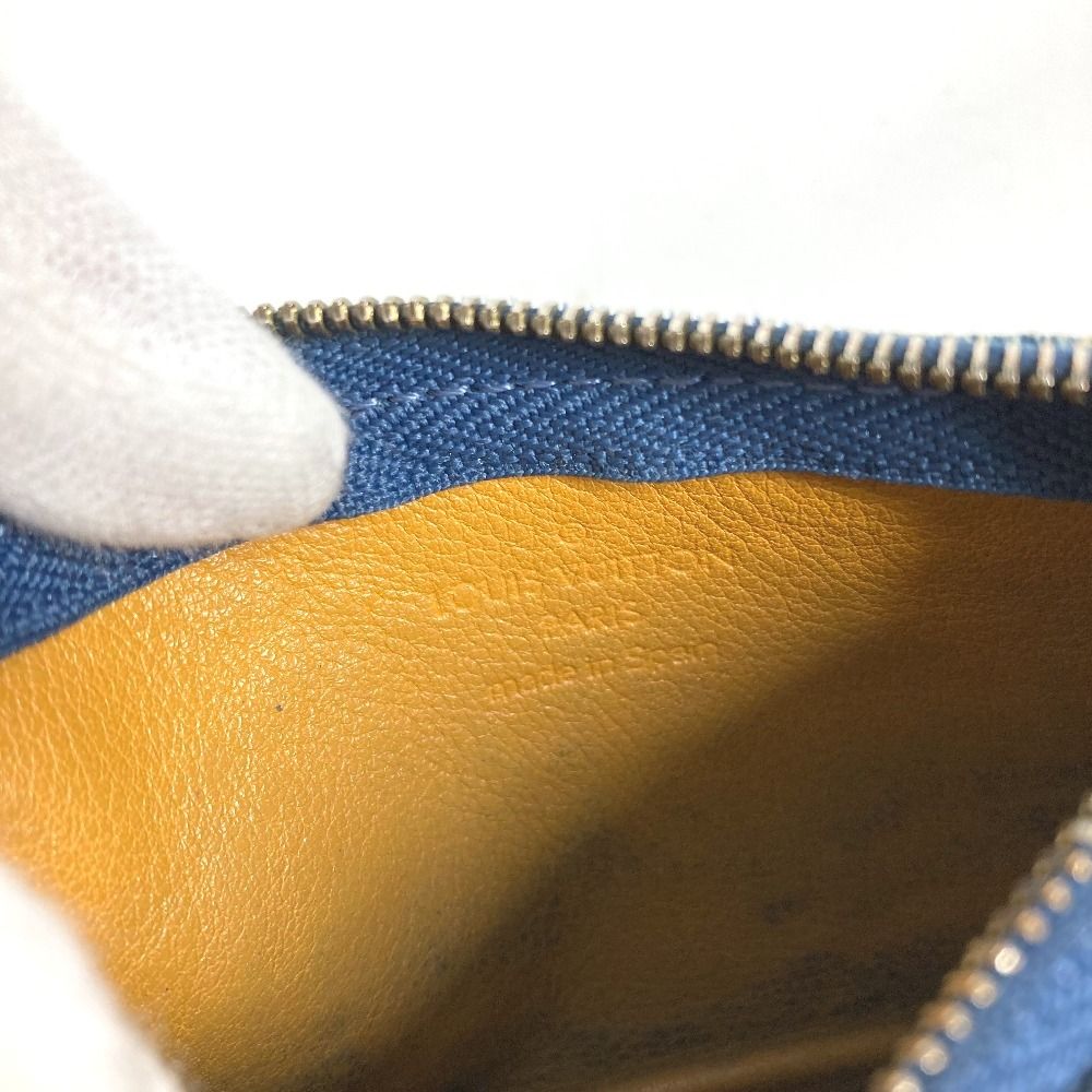 Louis Vuitton Coin Case Pochette Cles Monogram Denim Blue — view 8
