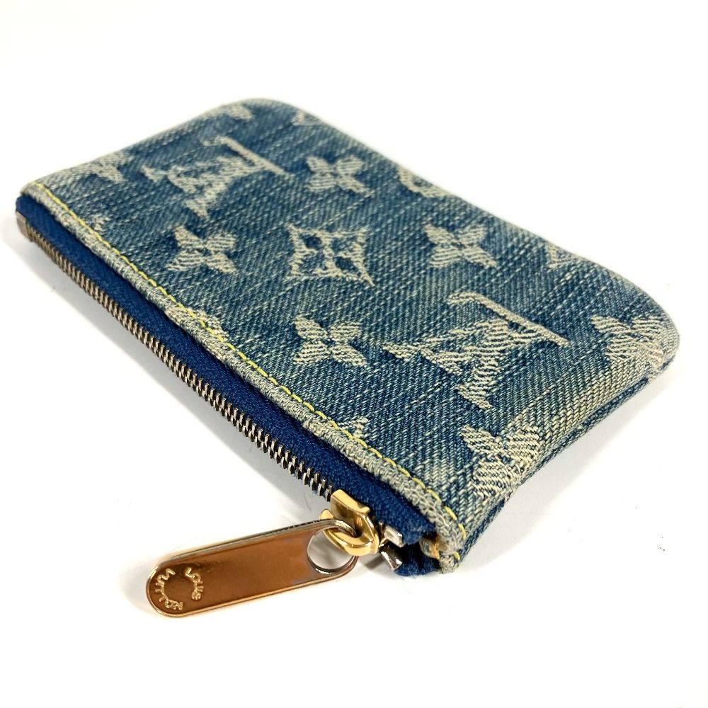 Louis Vuitton Coin Case Pochette Cles Monogram Denim Blue — view 5