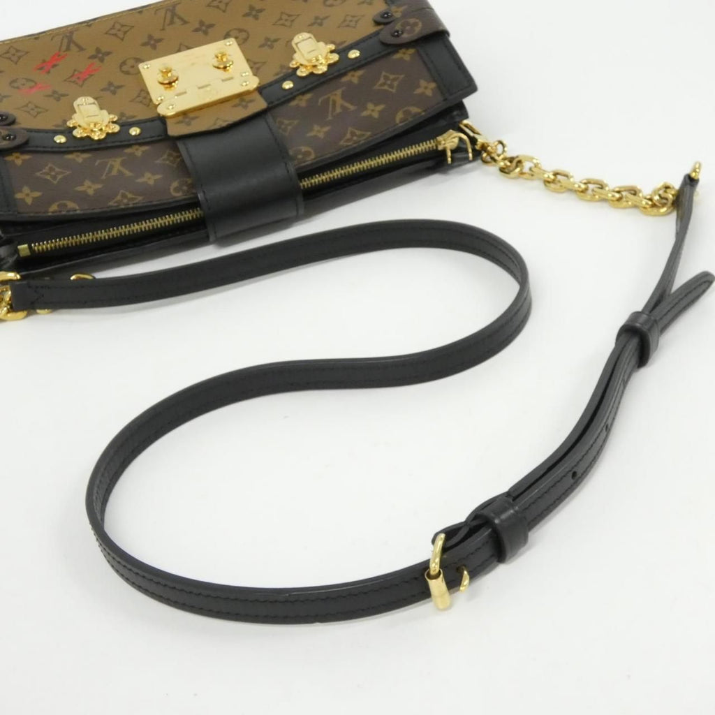 Louis Vuitton Monogram Reverse Trunk Clutch Shoulder Bag — view 9