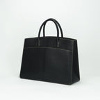 Hermes White Bus GM Tote Chevre Coromandel Noir Black Gold — view 2