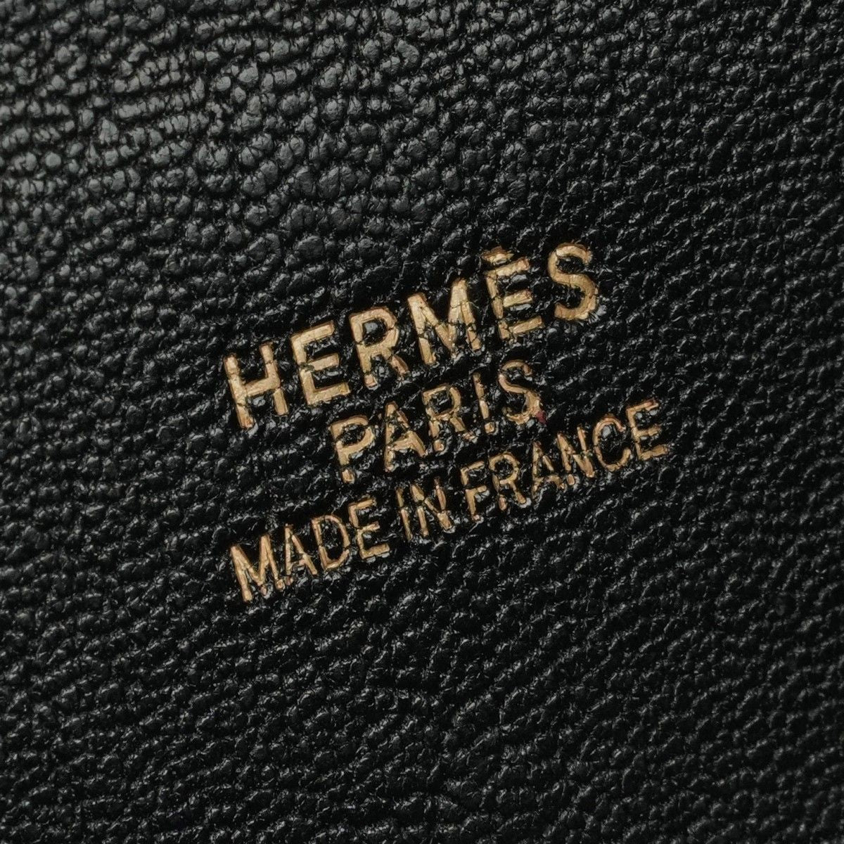 Hermes White Bus GM Tote Chevre Coromandel Noir Black Gold — view 8