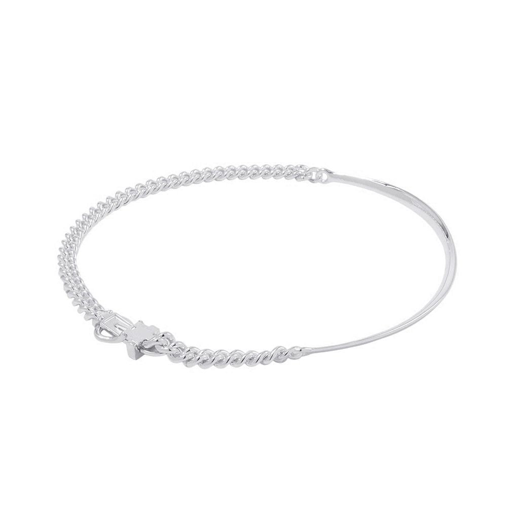 Hermes Necklace Book le Inflexible Silver PM 42 — view 3