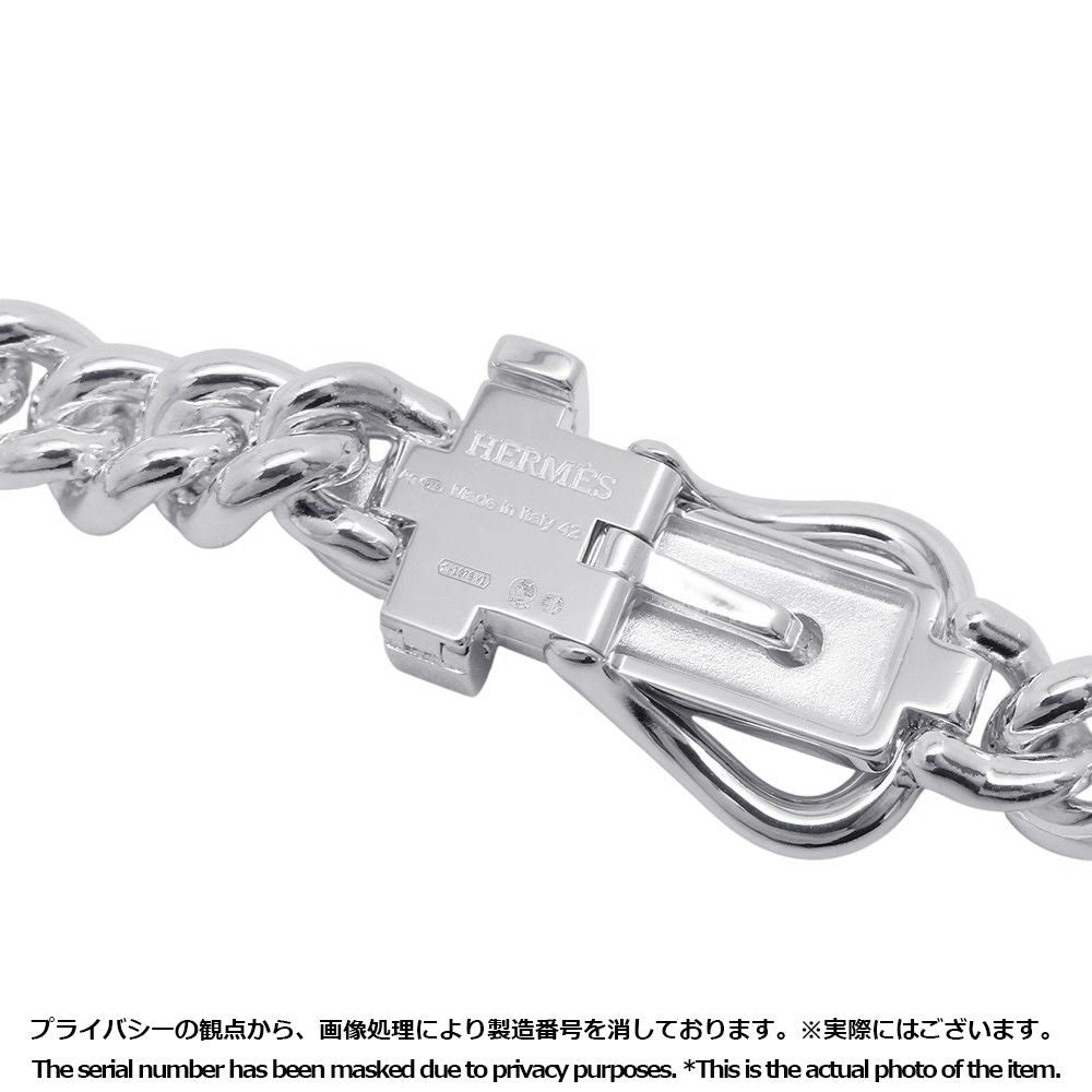 Hermes Necklace Book le Inflexible Silver PM 42 — view 7