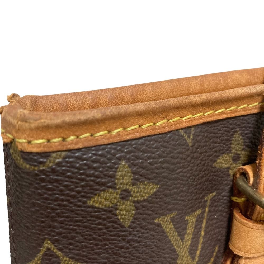 Louis Vuitton Monogram Bucket PM Handbag Brown — view 8
