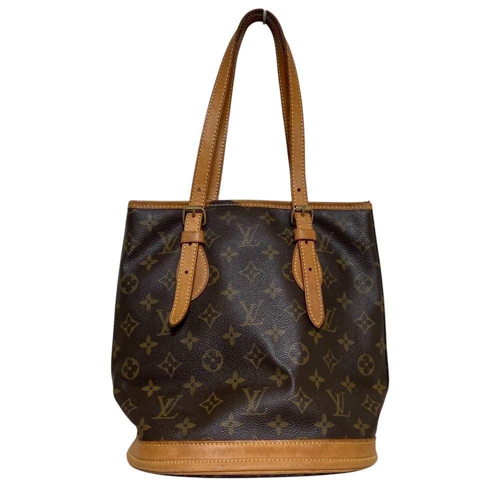 Louis Vuitton Monogram Bucket PM Handbag Brown — view 3