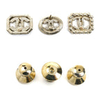 Chanel Metal Rhinestone CC Logo 3 Piece Set Brooch — view 3