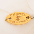 Chanel Camellia Fabric Corsage Brooch White — view 3