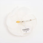 Chanel Camellia Fabric Corsage Brooch White — view 2
