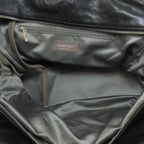 Chanel Quilted Silver Tote Grained Calfskin — view 5