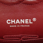 Chanel Quilted Double Flap Silver Shoulder Bag Grained Calfskin — view 7