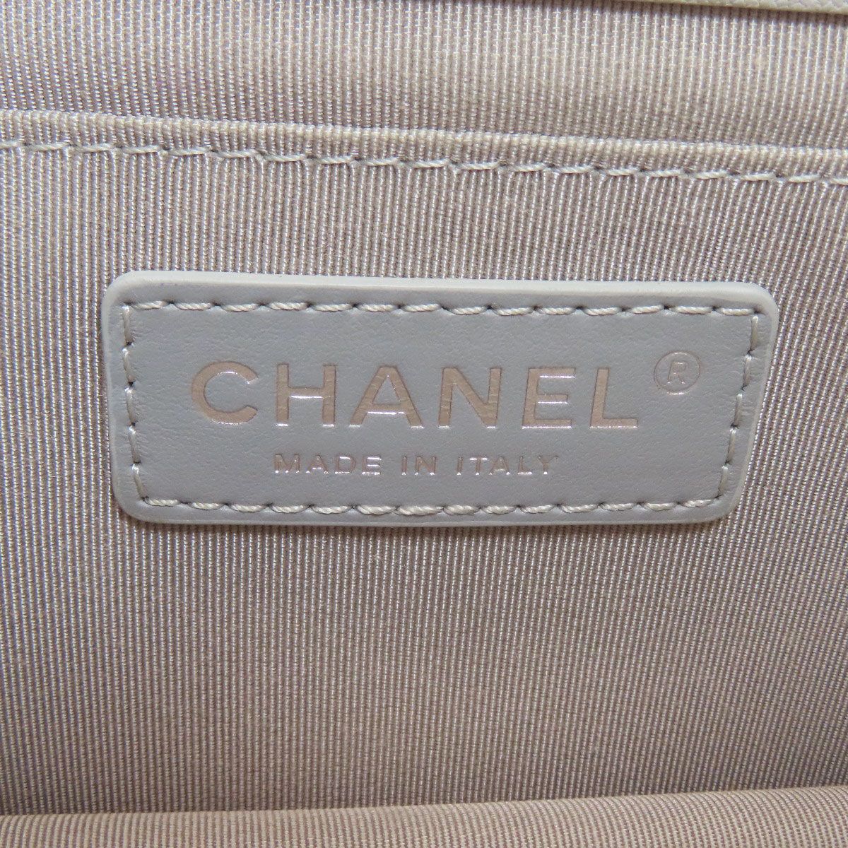 Chanel Half CC Logo Silver Shoulder Bag — view 7