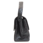 Chanel Quilted Double Face Silver Handbag Grained Calfskin — view 3