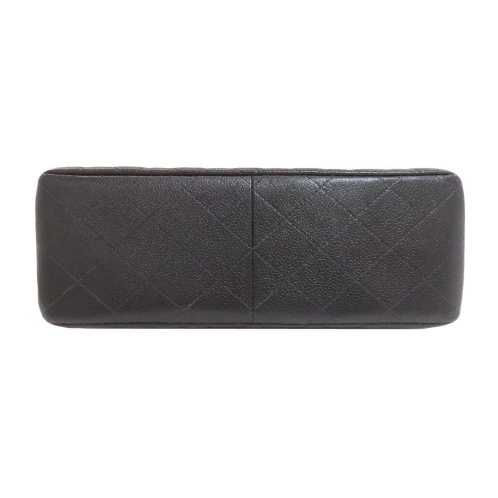 Chanel Quilted Double Face Silver Handbag Grained Calfskin — view 4