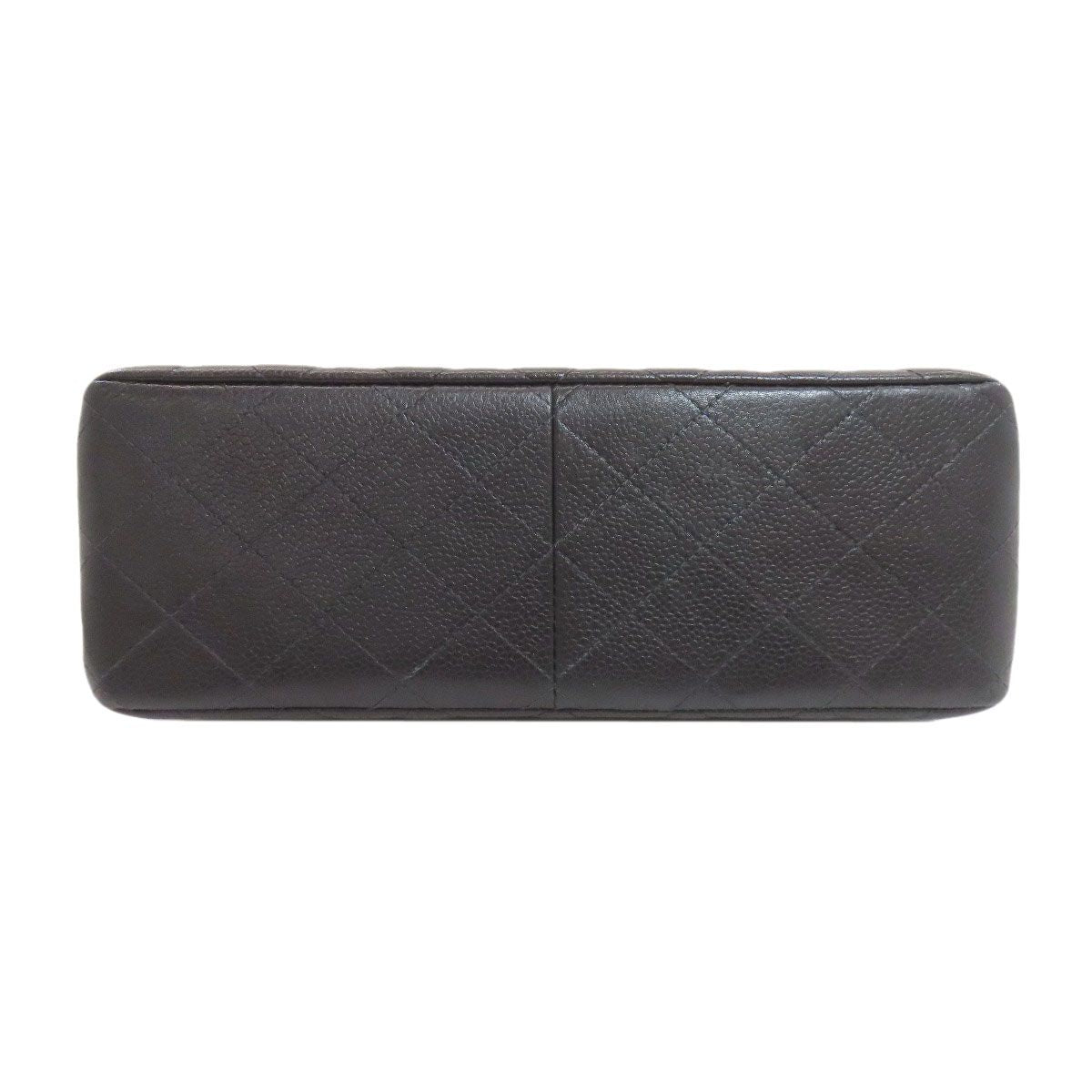 Chanel Quilted Double Face Silver Handbag Grained Calfskin — view 4