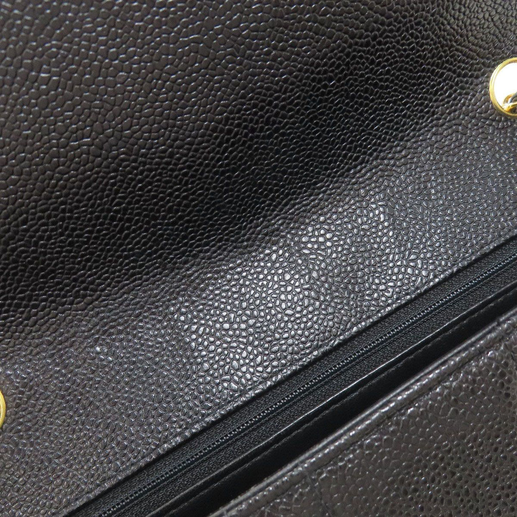 Chanel Mademoiselle Chain Shoulder Gold Bag Grained Calfskin — view 9