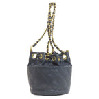 Chanel Bicolor Gold Shoulder Bag Lambskin — view 2