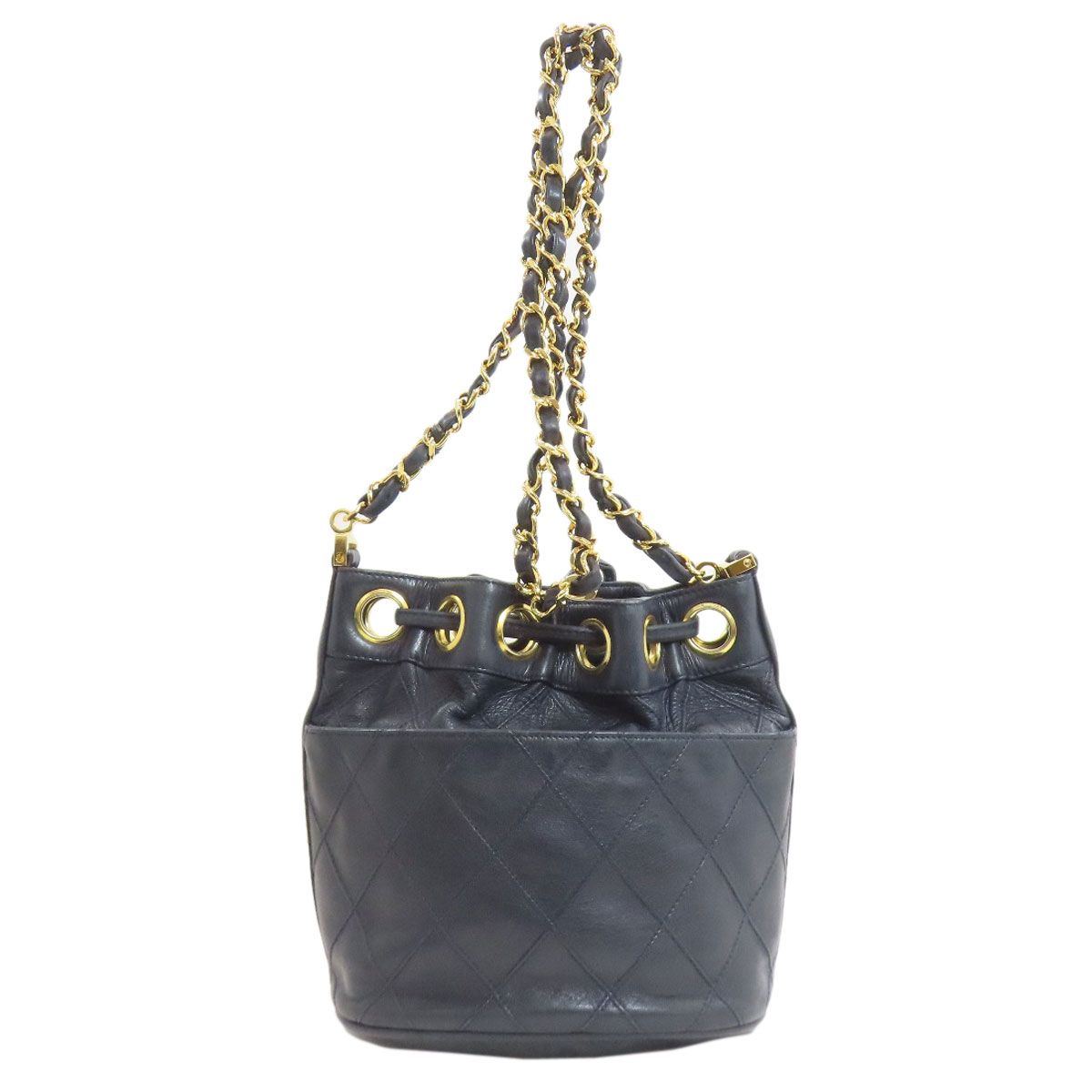 Chanel Bicolor Gold Shoulder Bag Lambskin — view 2