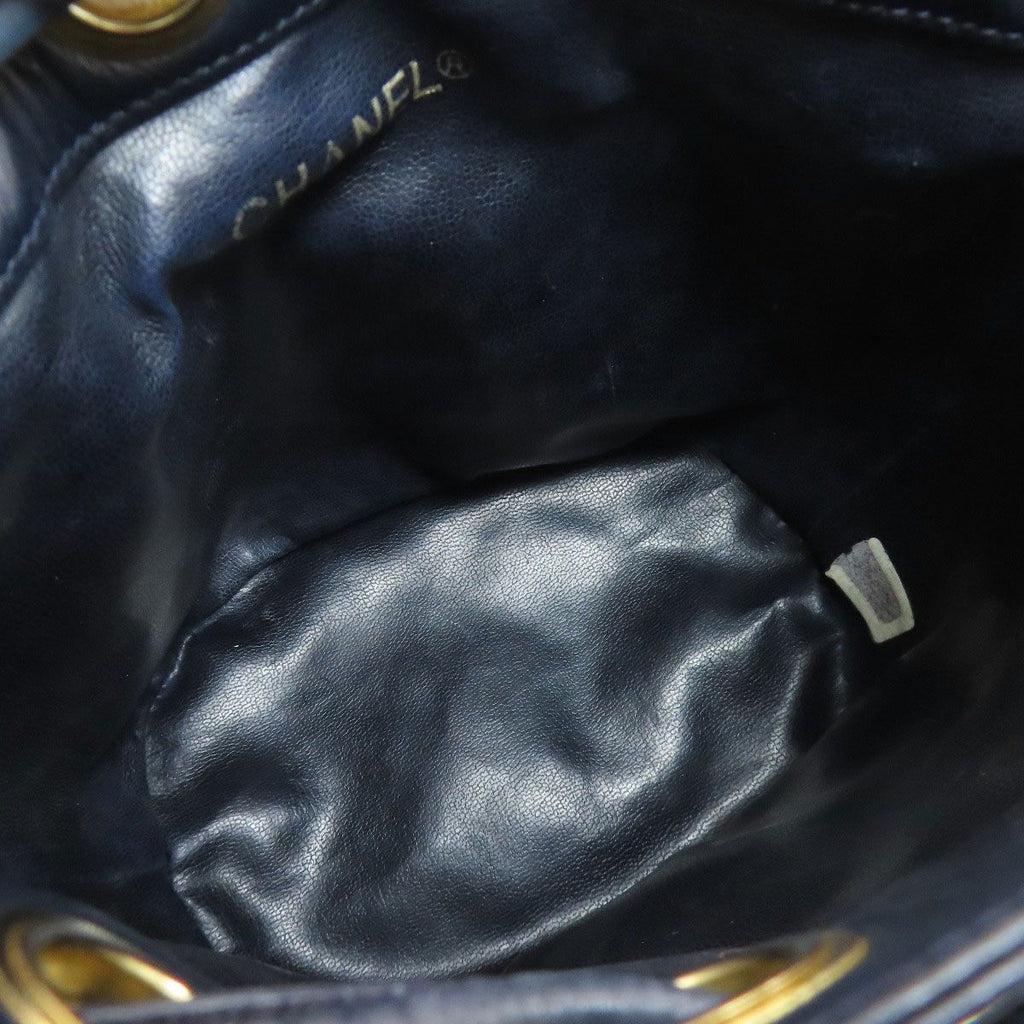 Chanel Bicolor Gold Shoulder Bag Lambskin — view 5