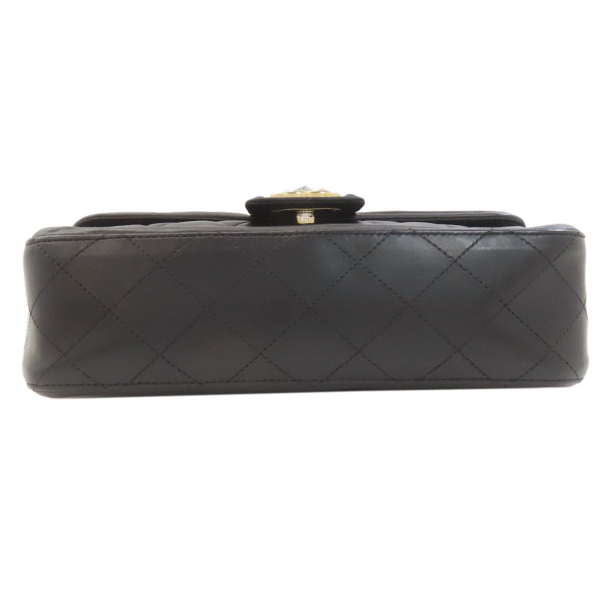 Chanel Chain Shoulder Quilted Gold Bag Lambskin — view 4