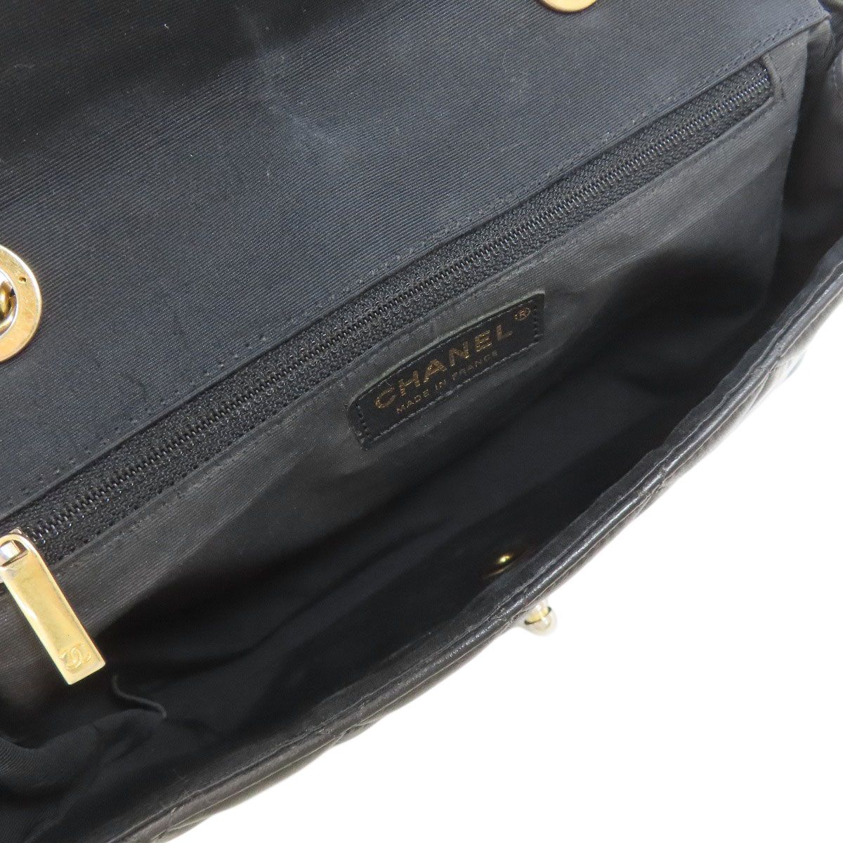 Chanel Chain Shoulder Quilted Gold Bag Lambskin — view 5
