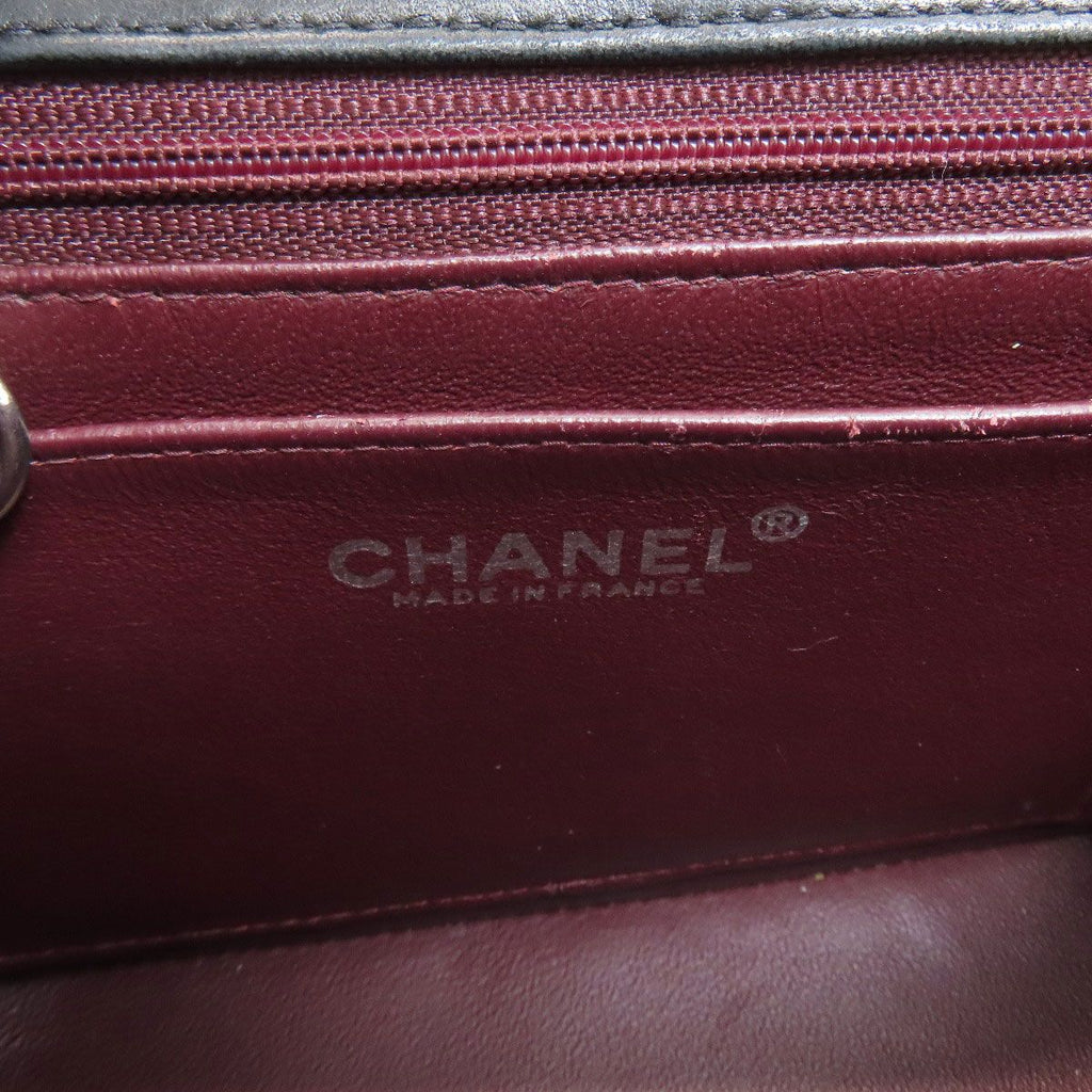 Chanel Chain Shoulder Quilted Silver Bag Lambskin — view 6