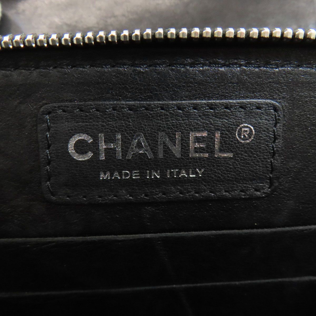 Chanel Chain Shoulder Quilted Silver Bag Lambskin — view 6