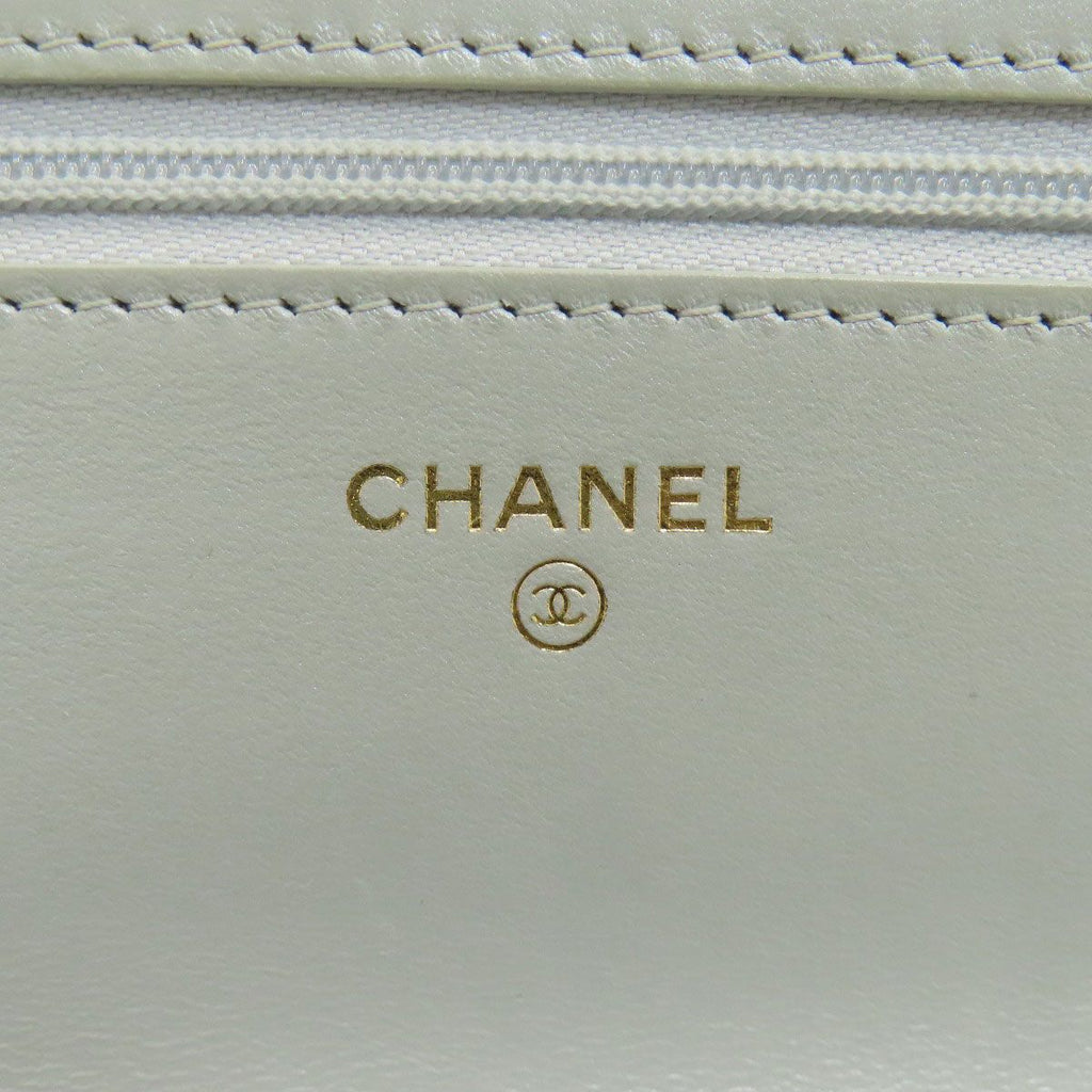Chanel Chain Shoulder Quilted Gold Bag Lambskin — view 6