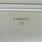 Chanel Chain Shoulder Quilted Gold Bag Lambskin — view 6