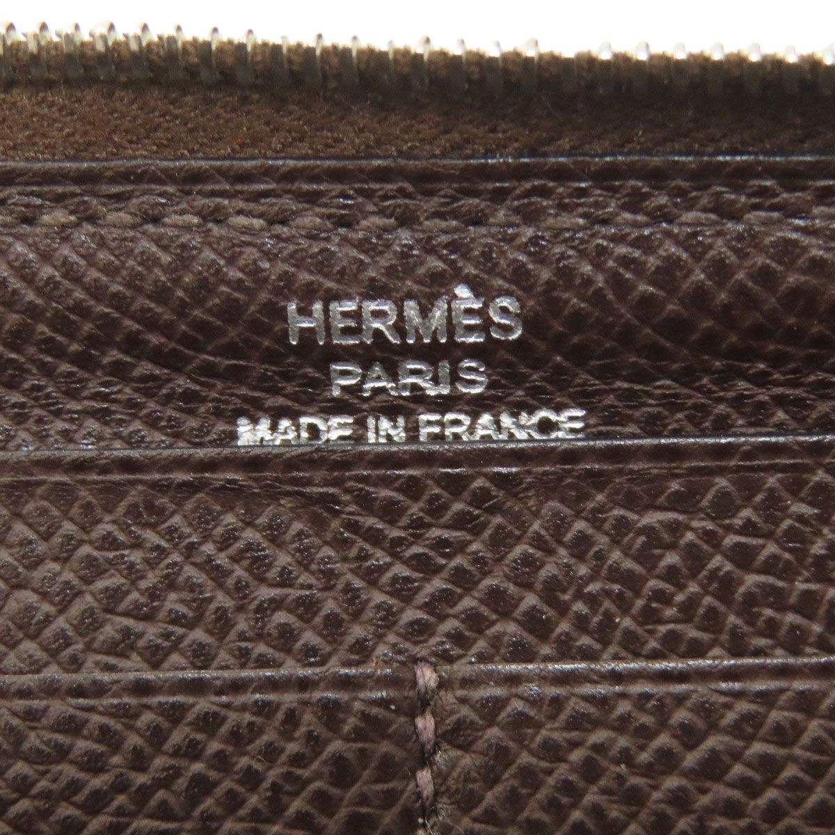 Hermes Azap Classic Long Silver Wallet Epsom — view 6