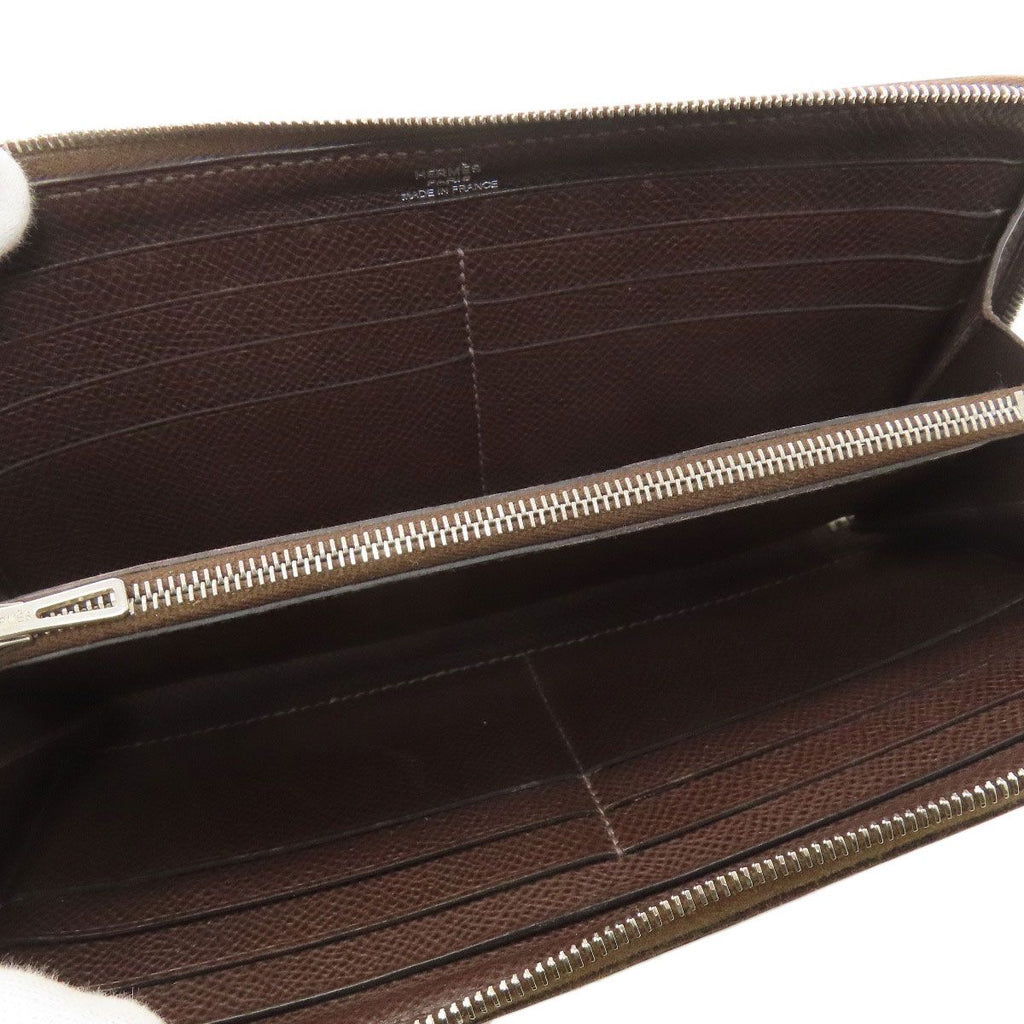 Hermes Azap Classic Long Silver Wallet Epsom — view 4
