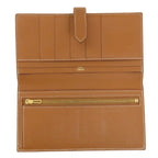 Hermes Bearn Souffle Gold Long Wallet Epsom — view 4