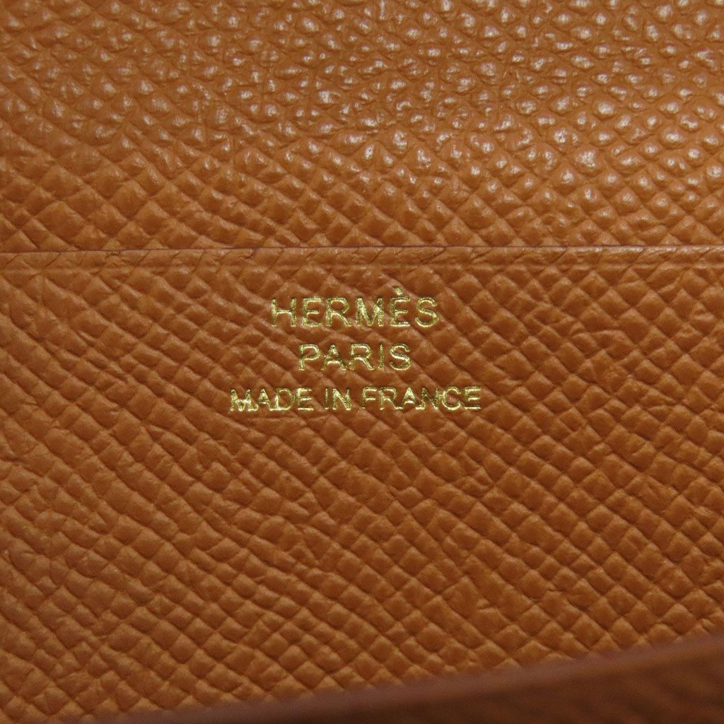 Hermes Bearn Souffle Gold Long Wallet Epsom — view 6