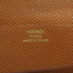 Hermes Bearn Souffle Gold Long Wallet Epsom — view 6