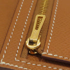Hermes Bearn Souffle Gold Long Wallet Epsom — view 9