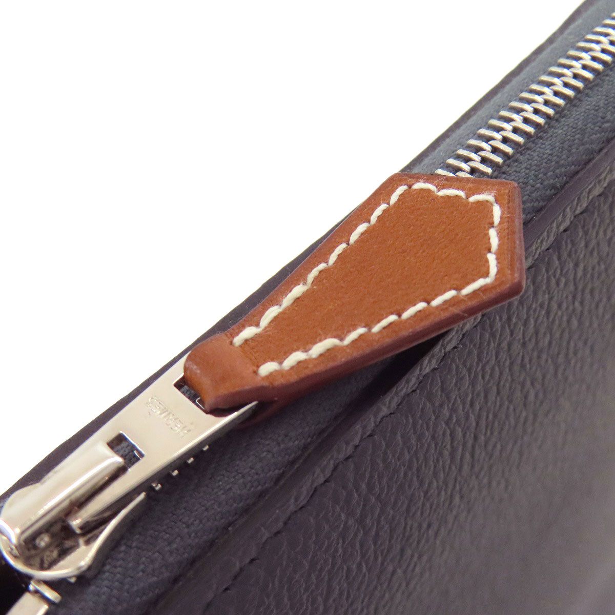 Hermes Azap Silk in Long Silver Wallet Epsom — view 9