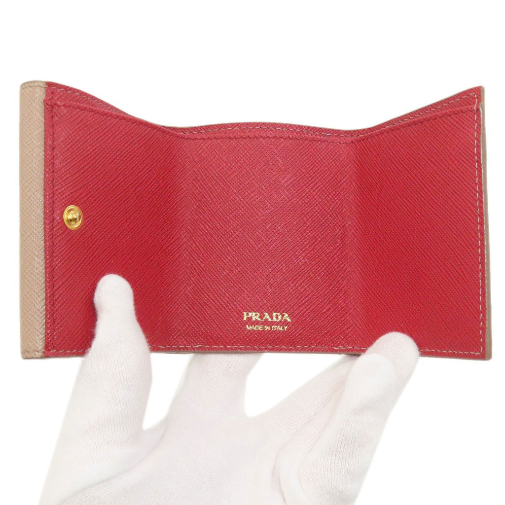 Prada Compact Wallet Bifold Saffiano — view 4