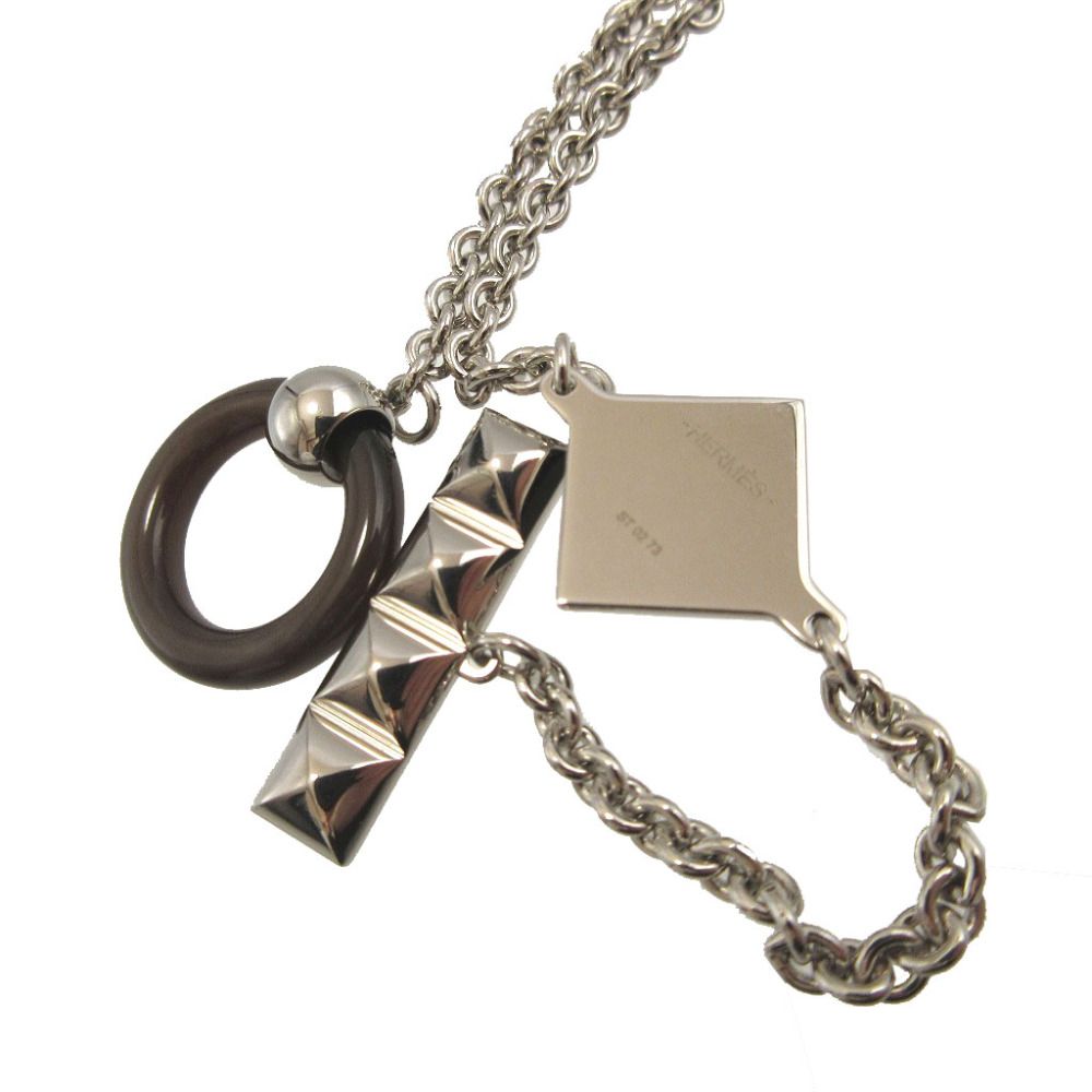 Hermes Medallion XO Collier de Chien Buffalo Horn Metal — view 3