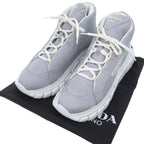 Prada High Cut Logo Re-Nylon Econyle Gray Sneakers — view 2