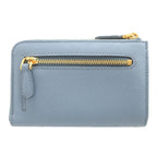 Prada Saffiano Triangle Leather Plate Blue Key — view 3