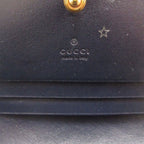 Gucci Horsebit Canvas Leather Beige Black Bifold Wallet — view 9