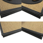 Gucci Horsebit Canvas Leather Beige Black Bifold Wallet — view 8