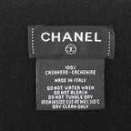 Chanel CC Logo Shawl Muffler Black Scarf — view 4