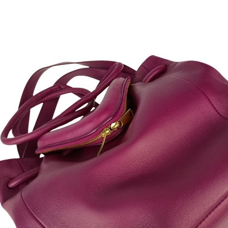 Bottega Veneta Shoulder Bag Beak Purple Leather 2-Way Gold — view 5