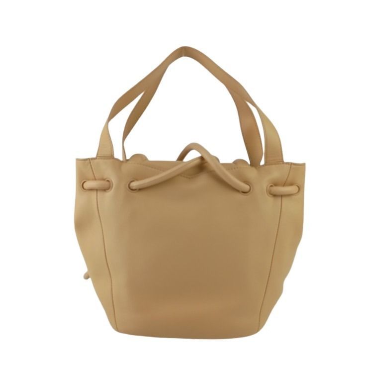Bottega Veneta Shoulder Bag Beak Beige Leather 2-Way Gold — view 3