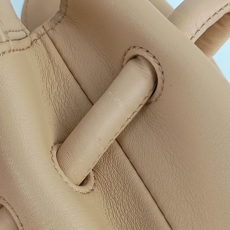 Bottega Veneta Shoulder Bag Beak Beige Leather 2-Way Gold — view 7